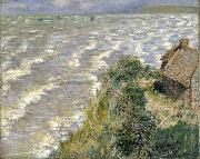 Claude Monet Rising Tide at Pourville oil painting reproduction